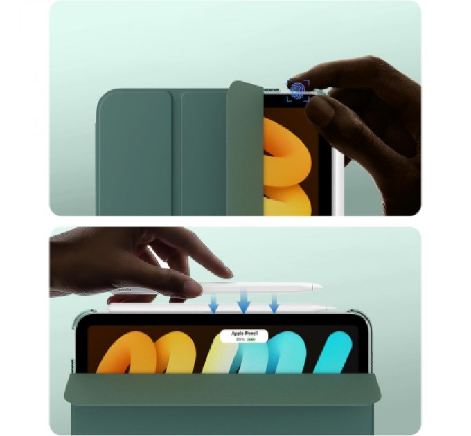 BeCover Чохол до планшета BeCover Tri Fold Hard Apple iPad Mini 7 2024 Dark Green (712451)