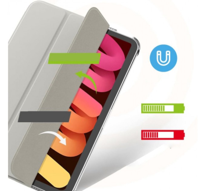 BeCover Чохол до планшета BeCover Tri Fold Hard Apple iPad Mini 7 2024 Gray (712452)