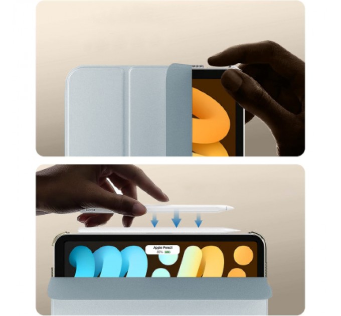 BeCover Чохол до планшета BeCover Tri Fold Hard Apple iPad Mini 7 2024 Light Blue (712453)