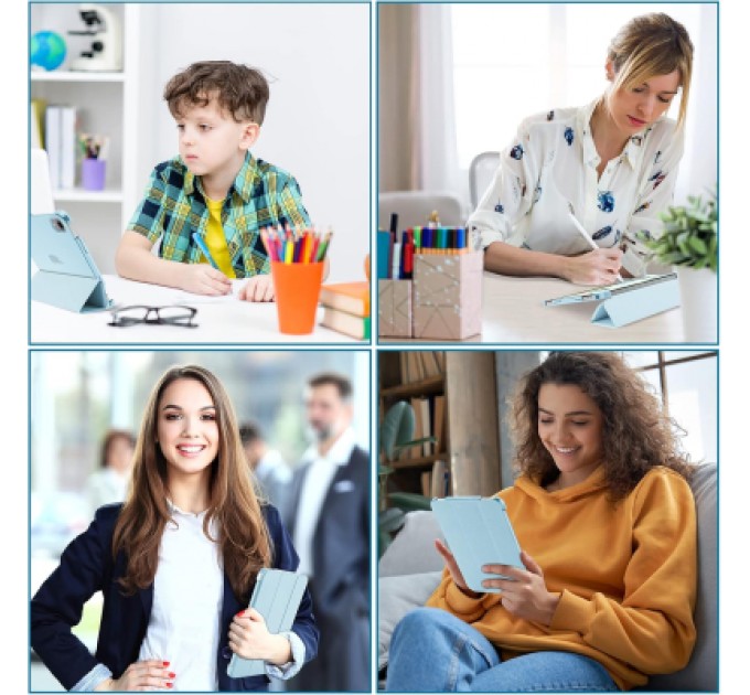 BeCover Чохол до планшета BeCover Tri Fold Hard Apple iPad Mini 7 2024 Light Blue (712453)