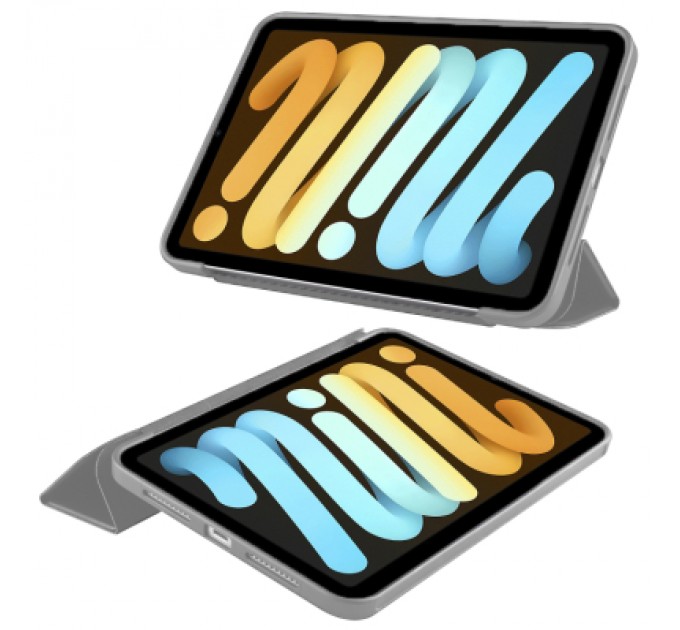 BeCover Чохол до планшета BeCover Tri Fold Hard TPU Apple iPad Mini 7 2024 Gray (712446)