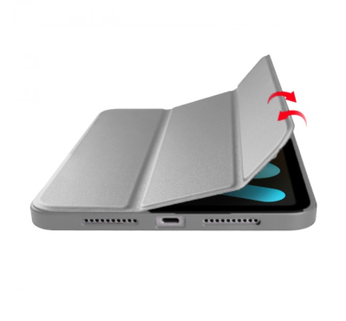 BeCover Чохол до планшета BeCover Tri Fold Hard TPU Apple iPad Mini 7 2024 Gray (712446)