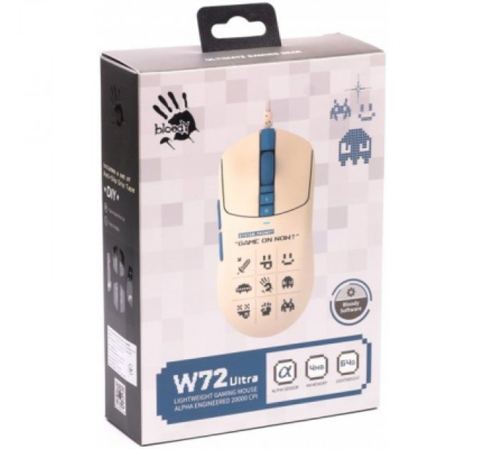 A4Tech Мишка A4Tech Bloody W72 Ultra USB Pixels Blue (4711421001311)