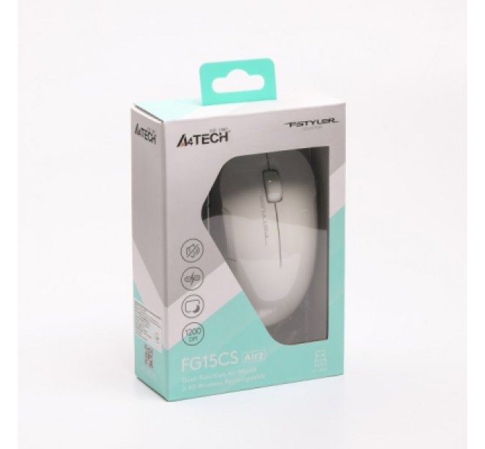 A4Tech Мишка A4Tech FG15CS Air2 Wireless White (4711421001243)