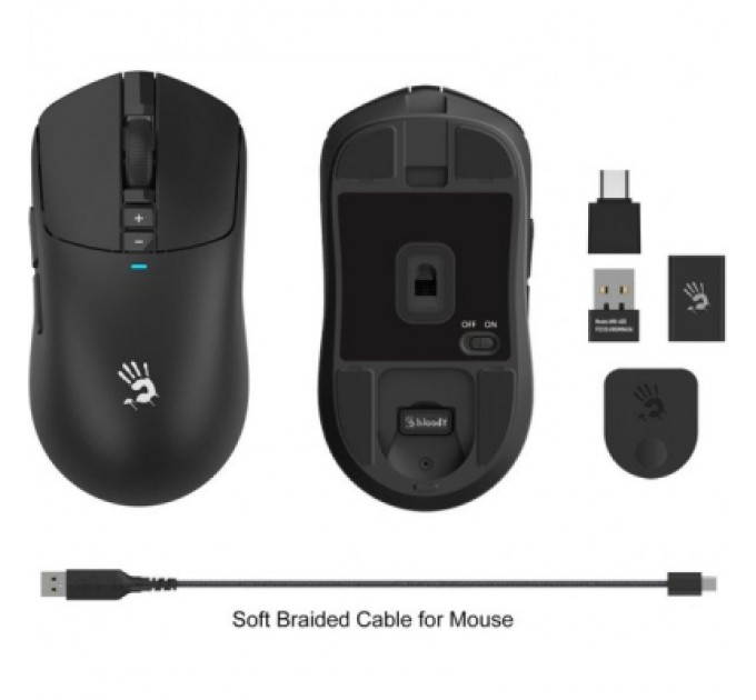 A4Tech Мишка A4Tech Bloody R72 Pro Wireless/USB Black (4711421000871)