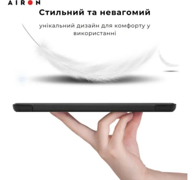 AirOn Чохол до планшета AirOn Premium Samsung Galaxy tab S10 Plus 12.4 2024 + film Black (4822356758483)