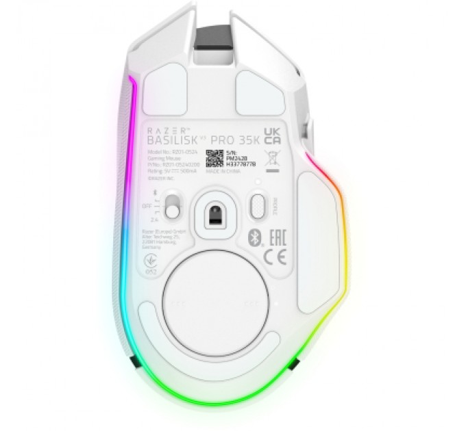 Razer Мишка Razer Basilisk V3 Pro 35K Wireless/Bluetooth White (RZ01-05240200-R3G1)