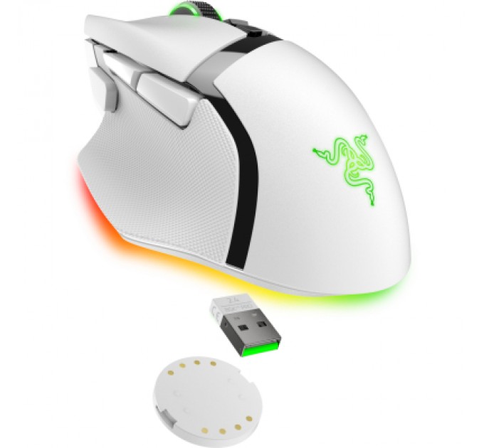 Razer Мишка Razer Basilisk V3 Pro 35K Wireless/Bluetooth White (RZ01-05240200-R3G1)