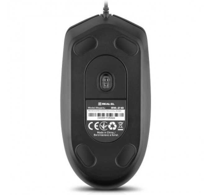REAL-EL Мишка REAL-EL RM-210 USB Black (EL123200036)