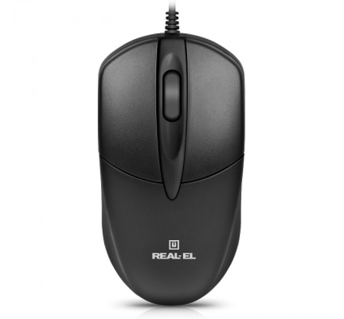 REAL-EL Мишка REAL-EL RM-214 USB Black (EL123200039)