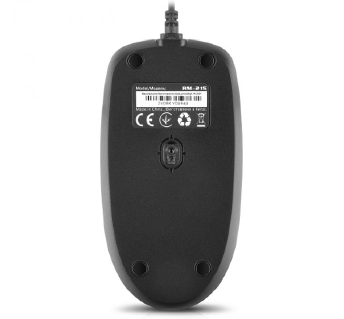 REAL-EL Мишка REAL-EL RM-215 USB Black/Gray (EL123200037)