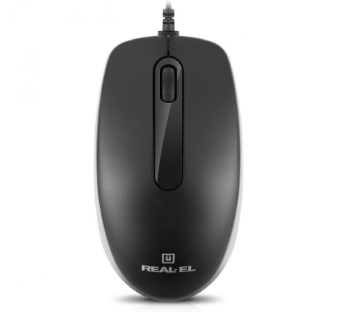 REAL-EL Мишка REAL-EL RM-217 USB Black/Gray (EL123200038)