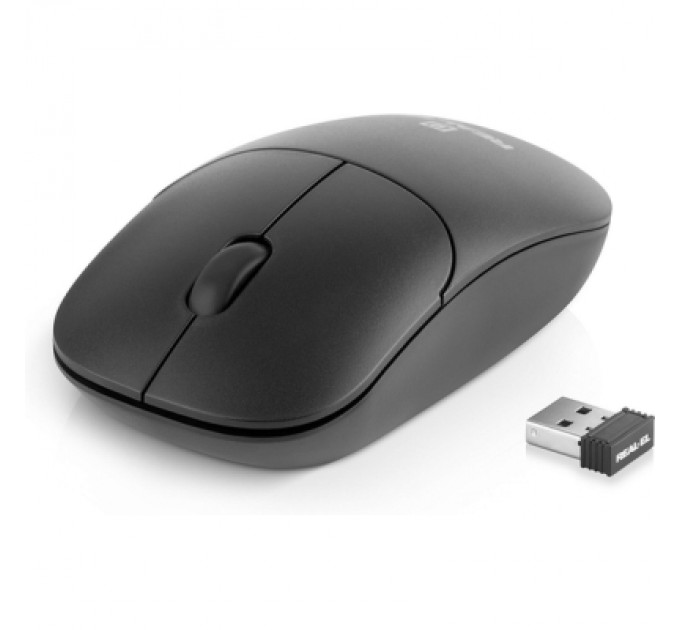 REAL-EL Мишка REAL-EL RM-311W Wireless Black (EL123200041)