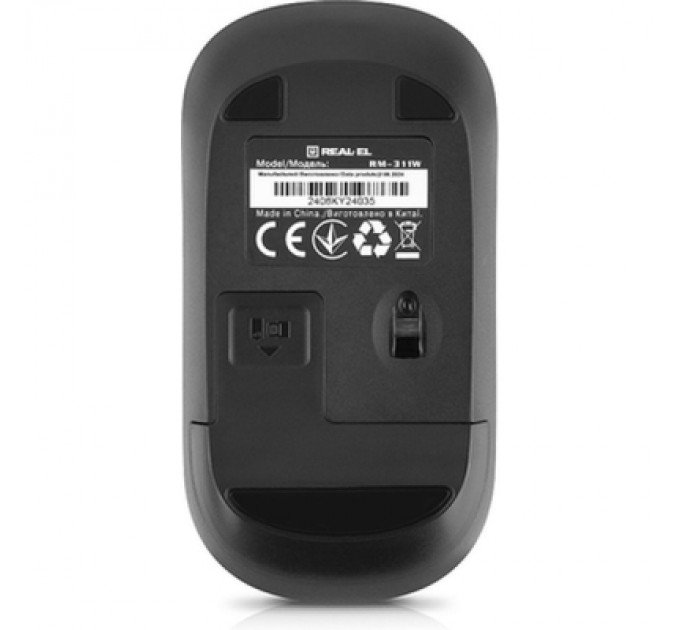 REAL-EL Мишка REAL-EL RM-311W Wireless Black (EL123200041)