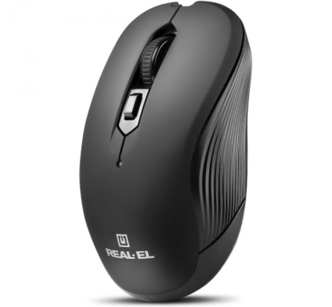 REAL-EL Мишка REAL-EL RM-331W Wireless Black (EL123200044)