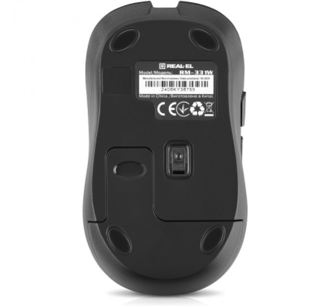 REAL-EL Мишка REAL-EL RM-331W Wireless Black (EL123200044)