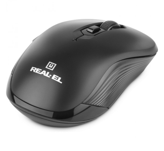REAL-EL Мишка REAL-EL RM-331W Wireless Black (EL123200044)