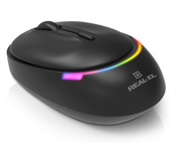 REAL-EL Мишка REAL-EL RM-440W Wireless/Bluetooth Black (EL123200045)