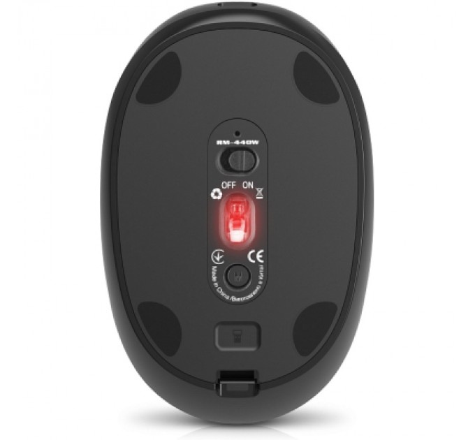 REAL-EL Мишка REAL-EL RM-440W Wireless/Bluetooth Black (EL123200045)