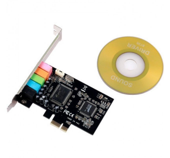 Manli Звукова плата Manli C-Media 8738 PCI-E 6(5.1) каналов bulk (M-CMI8738-PCI-E)