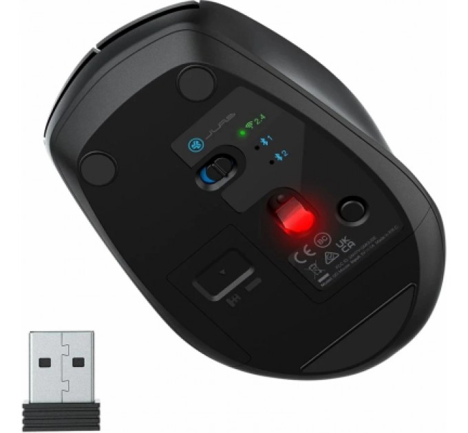Jlab Мишка Jlab GO Mouse Wireless/Bluetooth Black (IEUMGOMOUSERBLK124)