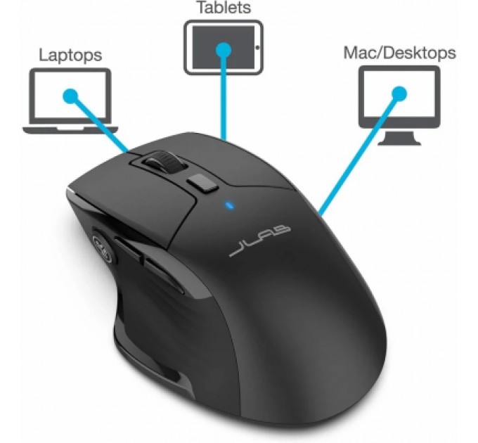 Jlab Мишка Jlab JBuds Mouse Wireless/Bluetooth Black (IEUMJBMOUSERBLK124)