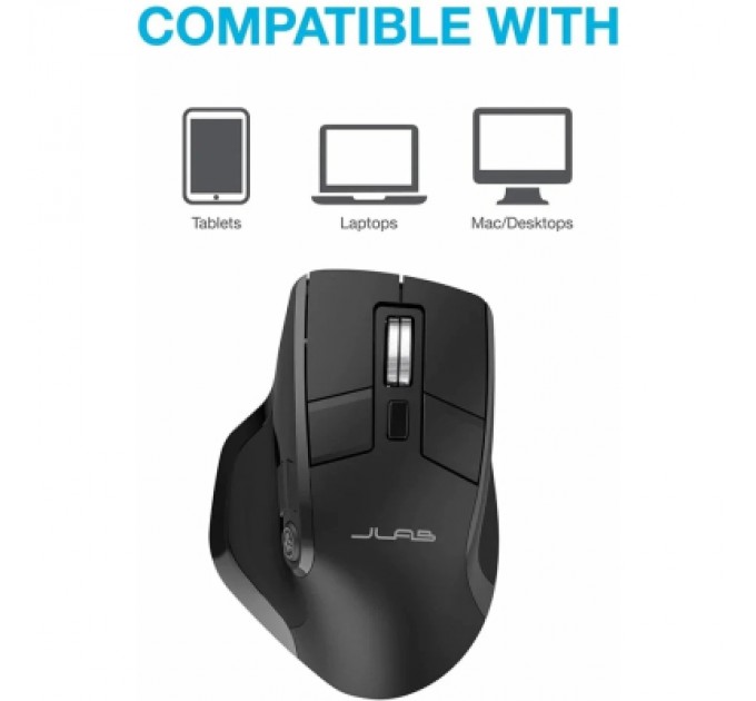 Jlab Мишка Jlab Epic Mouse Wireless/Bluetooth Black (IEUMEPICMOUSERBLK124)