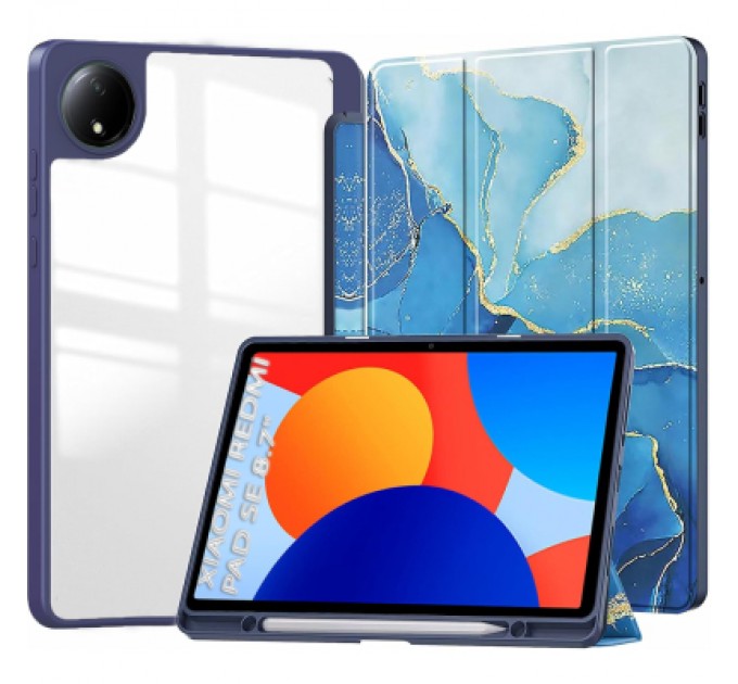 BeCover Чохол до планшета BeCover Soft Edge TPU Xiaomi Redmi Pad SE 8.7" Blue Marble (712572)