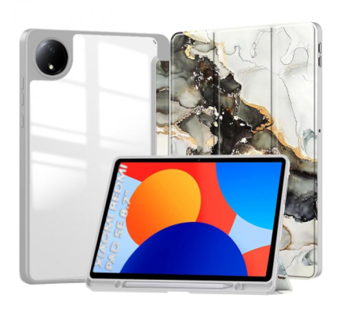 BeCover Чохол до планшета BeCover Soft Edge TPU Xiaomi Redmi Pad SE 8.7" Gray Marble (712575)
