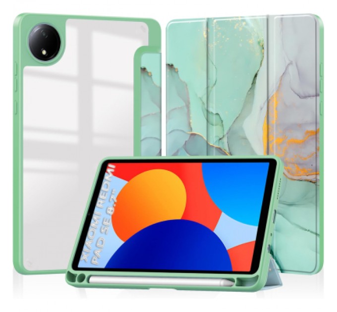 BeCover Чохол до планшета BeCover Soft Edge TPU Xiaomi Redmi Pad SE 8.7" Green Marble (712574)