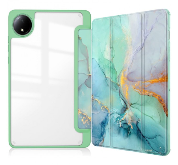 BeCover Чохол до планшета BeCover Soft Edge TPU Xiaomi Redmi Pad SE 8.7" Green Marble (712574)