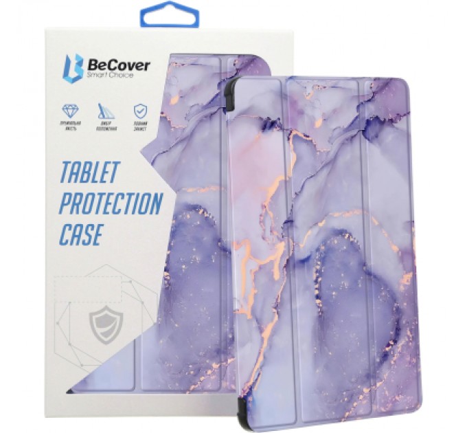 BeCover Чохол до планшета BeCover Soft Edge TPU Xiaomi Redmi Pad SE 8.7" Purple Marble (712577)