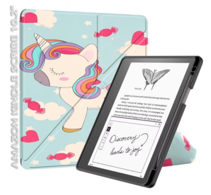BeCover Чохол до електронної книги BeCover Ultra Slim Origami Amazon Kindle Scribe 10.2" Unicorn (712583)