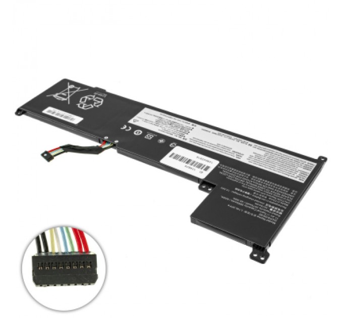 Lenovo Акумулятор до ноутбука Lenovo Gaming 3-17IML05 L19C3PF6, 42Wh (3735mAh), 3cell, 11.25V, Li-ion (A47998)