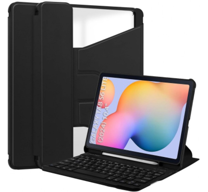 BeCover Чохол до планшета BeCover 360° Rotatable + Keyboard Samsung Tab S6 Lite (2024) 10.4" P620/P625/P627 Black (712587)