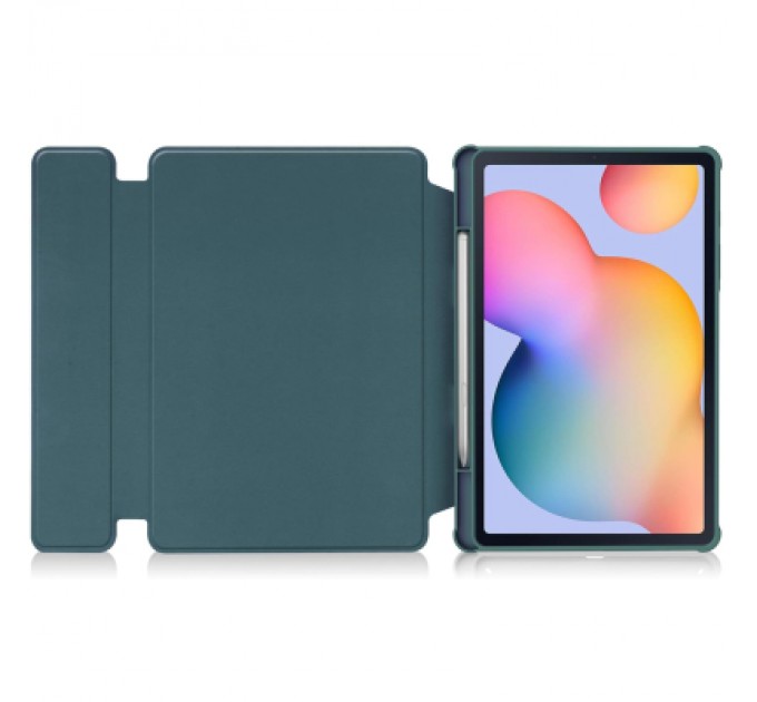 BeCover Чохол до планшета BeCover 360° Rotatable + Keyboard Samsung Tab S6 Lite (2024) 10.4" P620/P625/P627 Dark Green (712589)