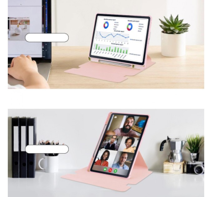 BeCover Чохол до планшета BeCover 360° Rotatable + Keyboard Samsung Tab S6 Lite (2024) 10.4" P620/P625/P627 Pink (712591)