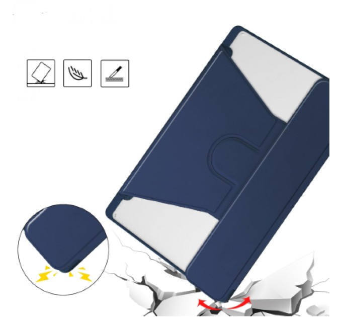 BeCover Чохол до планшета BeCover 360° Rotatable + Keyboard Samsung Tab S6 Lite 10.4 P610/P613/P615/P619 Deep Blue (712405)