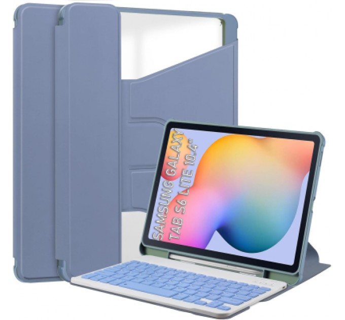 BeCover Чохол до планшета BeCover 360° Rotatable + Keyboard Samsung Tab S6 Lite 10.4 P610/P613/P615/P619 Purple (712409)