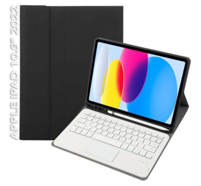 BeCover Чохол до планшета BeCover Keyboard+TouchPad Apple iPad 10.9" 2022 Black (712375)