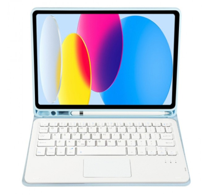BeCover Чохол до планшета BeCover Keyboard+TouchPad Apple iPad 10.9" 2022 Light Blue (712378)