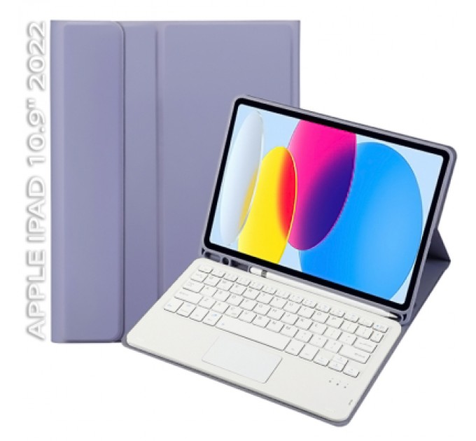 BeCover Чохол до планшета BeCover Keyboard+TouchPad Apple iPad 10.9" 2022 Purple (712380)