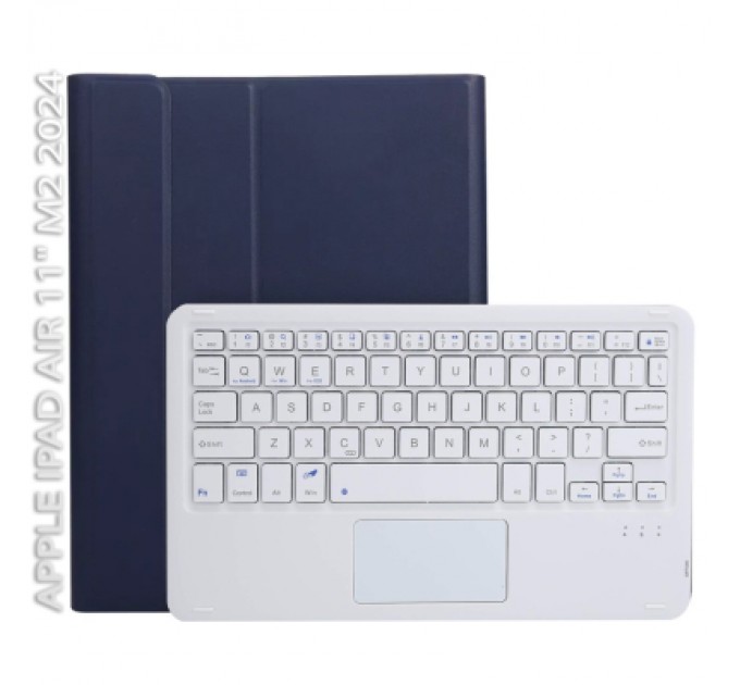 BeCover Чохол до планшета BeCover Keyboard+TouchPad Apple iPad Air 11" M2 2024 Deep Blue (712596)