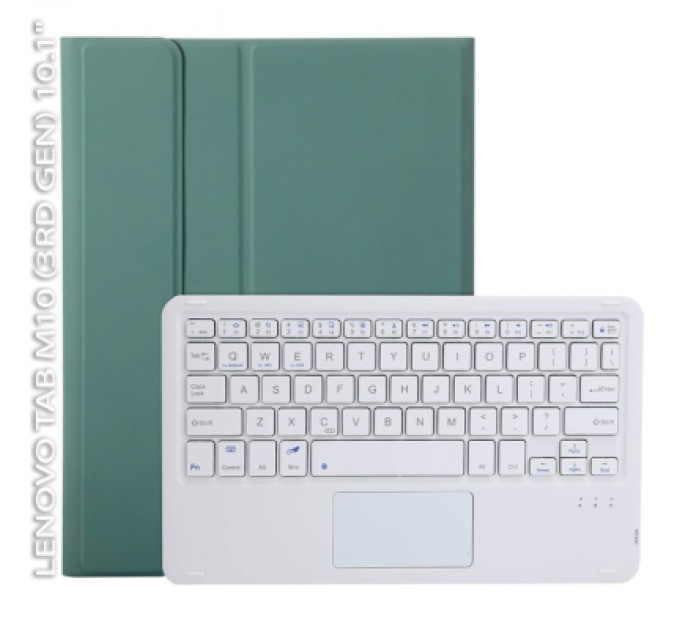 BeCover Чохол до планшета BeCover Keyboard+TouchPad Lenovo Tab M10 (3rd Gen) TB-328F 10.1" Dark Green (712389)