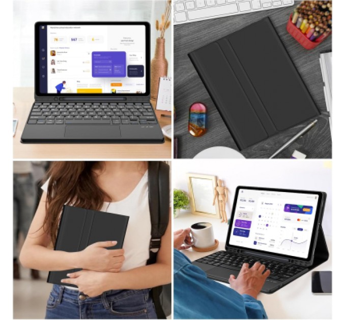 BeCover Чохол до планшета BeCover Keyboard+TouchPad Samsung Tab A9 Plus SM-X210/SM-X215/SM-X216 11.0" Black (712411)