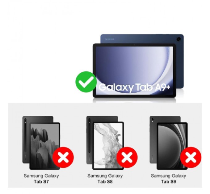 BeCover Чохол до планшета BeCover Keyboard+TouchPad Samsung Tab A9 Plus SM-X210/SM-X215/SM-X216 11.0" Black (712411)