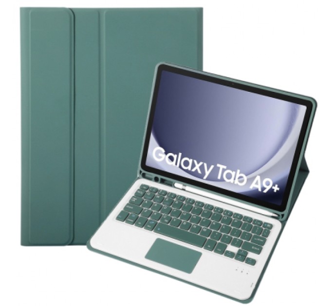 BeCover Чохол до планшета BeCover Keyboard+TouchPad Samsung Tab A9 Plus SM-X210/SM-X215/SM-X216 11.0" Dark Green (712413)