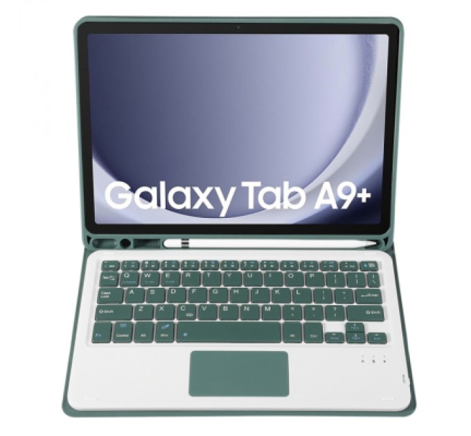 BeCover Чохол до планшета BeCover Keyboard+TouchPad Samsung Tab A9 Plus SM-X210/SM-X215/SM-X216 11.0" Dark Green (712413)
