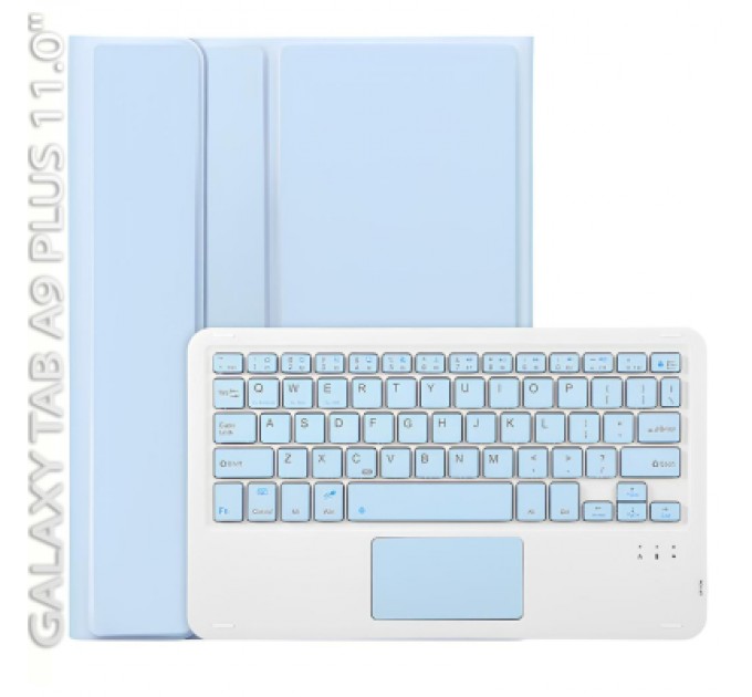 BeCover Чохол до планшета BeCover Keyboard+TouchPad Samsung Tab A9 Plus SM-X210/SM-X215/SM-X216 11.0" Light Blue (712414)