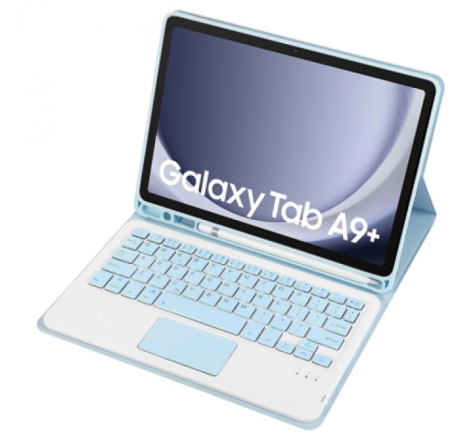 BeCover Чохол до планшета BeCover Keyboard+TouchPad Samsung Tab A9 Plus SM-X210/SM-X215/SM-X216 11.0" Light Blue (712414)